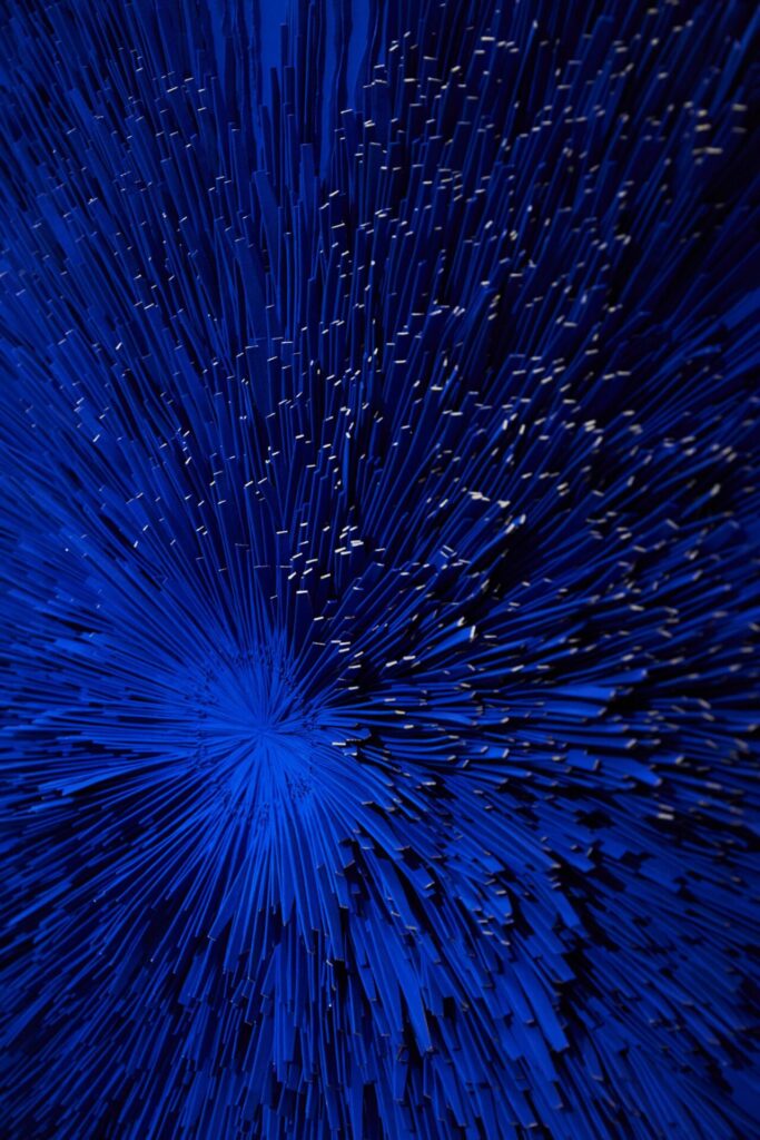 KIM SEAJOONG, BLEU CRÉER Installation view. Courtesy the artist and ARTBN.